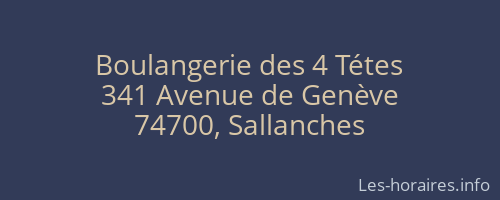 Boulangerie des 4 Tétes