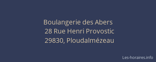 Boulangerie des Abers