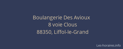 Boulangerie Des Avioux