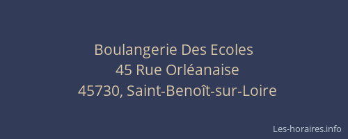 Boulangerie Des Ecoles