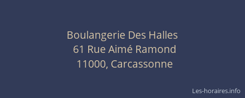 Boulangerie Des Halles