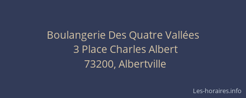 Boulangerie Des Quatre Vallées