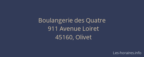 Boulangerie des Quatre