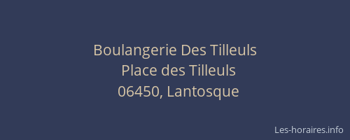 Boulangerie Des Tilleuls
