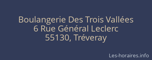 Boulangerie Des Trois Vallées