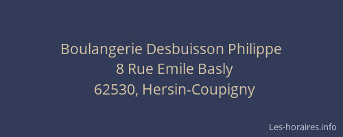 Boulangerie Desbuisson Philippe