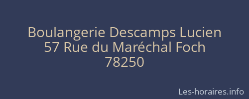Boulangerie Descamps Lucien