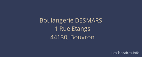 Boulangerie DESMARS