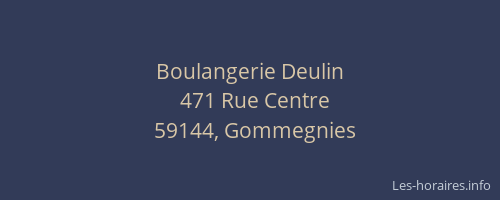 Boulangerie Deulin