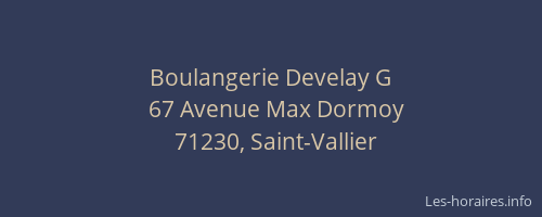 Boulangerie Develay G
