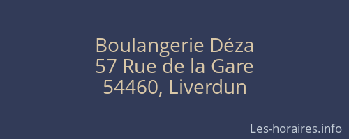 Boulangerie Déza