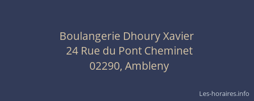 Boulangerie Dhoury Xavier