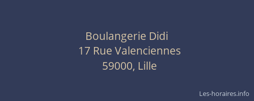 Boulangerie Didi