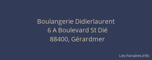 Boulangerie Didierlaurent