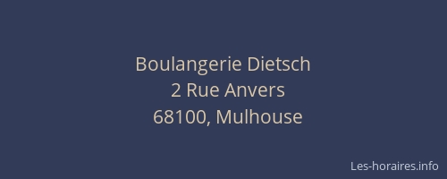 Boulangerie Dietsch