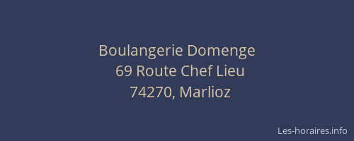 Boulangerie Domenge