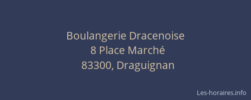 Boulangerie Dracenoise