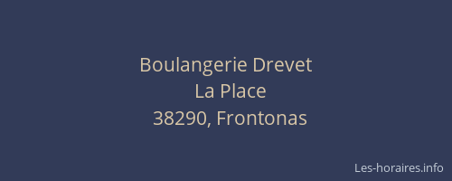Boulangerie Drevet