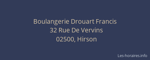 Boulangerie Drouart Francis