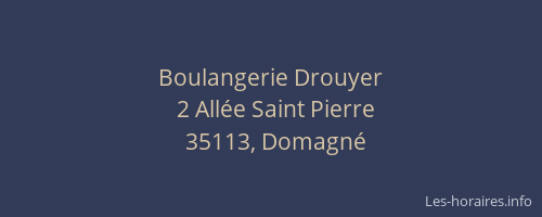 Boulangerie Drouyer