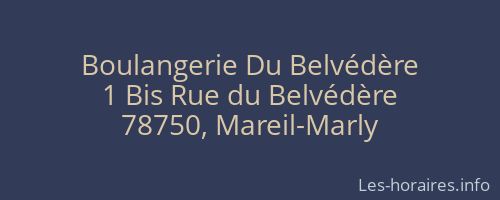 Boulangerie Du Belvédère