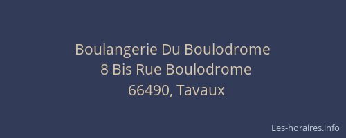 Boulangerie Du Boulodrome