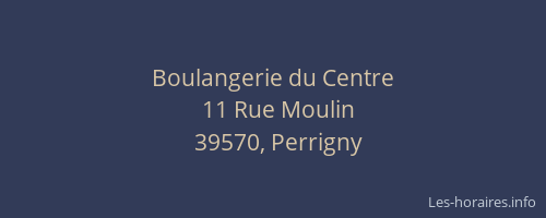 Boulangerie du Centre