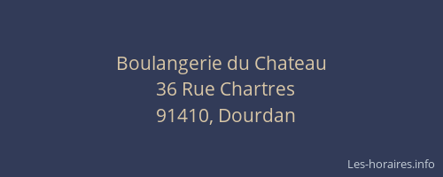 Boulangerie du Chateau