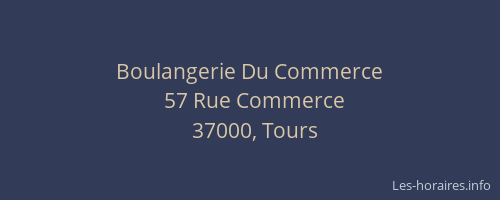 Boulangerie Du Commerce