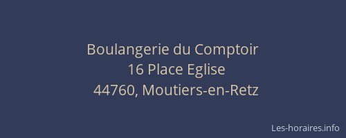 Boulangerie du Comptoir