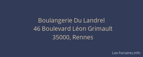 Boulangerie Du Landrel