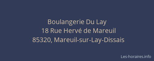 Boulangerie Du Lay