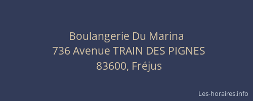 Boulangerie Du Marina