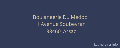 Boulangerie Du Médoc