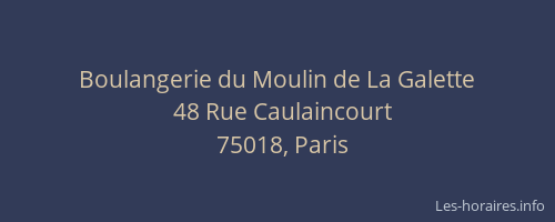 Boulangerie du Moulin de La Galette