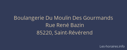 Boulangerie Du Moulin Des Gourmands
