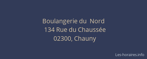 Boulangerie du  Nord