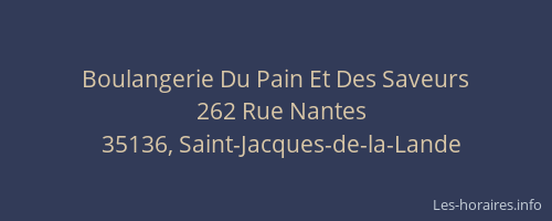 Boulangerie Du Pain Et Des Saveurs