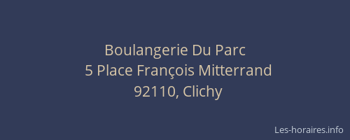 Boulangerie Du Parc