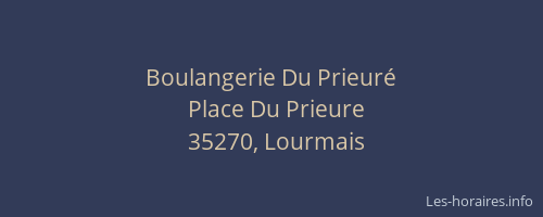 Boulangerie Du Prieuré