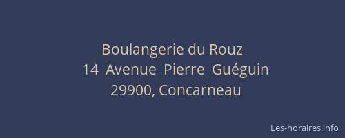 Boulangerie du Rouz