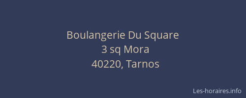 Boulangerie Du Square