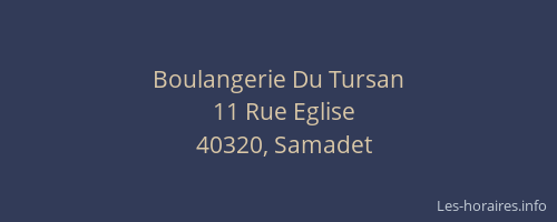 Boulangerie Du Tursan