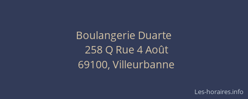 Boulangerie Duarte