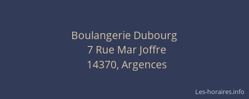 Boulangerie Dubourg