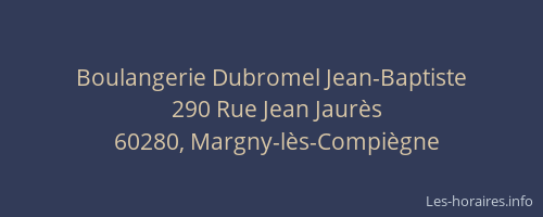 Boulangerie Dubromel Jean-Baptiste