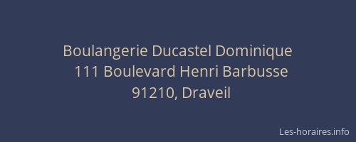 Boulangerie Ducastel Dominique