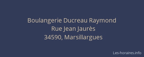 Boulangerie Ducreau Raymond