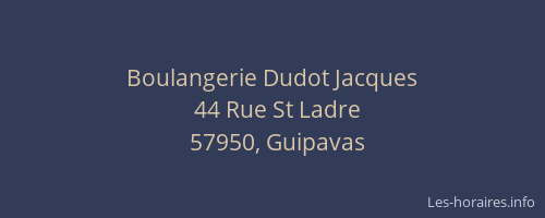 Boulangerie Dudot Jacques