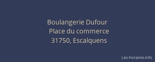 Boulangerie Dufour